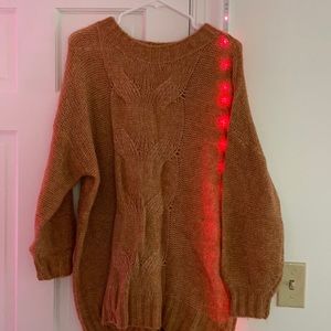 orange aerie knitted sweater